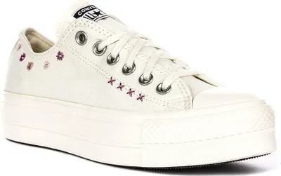 Image de Converse A15008C en blanc et violet pour femmes - 7 UK - 40 EU - 9 US / White Purple
