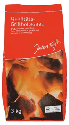 Produktbild von Grillholzkohle 3000g von Jeden Tag