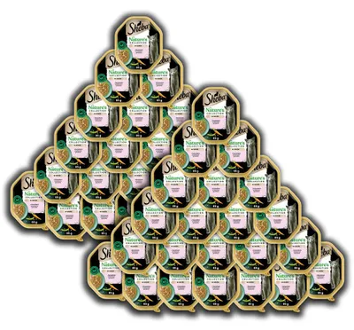 Produktbild von Sheba Nature's Collection 44x85g Lachs und grüne Erbsen in Sauce Nassfutter für ausgewachsene Katzen