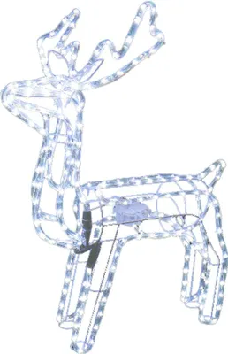 Produktbild von Dekoration MagicHome Weihnachten, Rentier, 216x LED kaltweiß, mit drehbarem Kopf, 230V, 50 Hz, Außenbereich, 73x44x82 cm