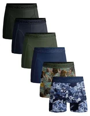 Produktbild von Muchachomalo Herren Boxershorts – 6er Pack – Baumwolle Stretch – Bequeme Unterwäsche – Größe 7XL - U-OUTLT1010-458