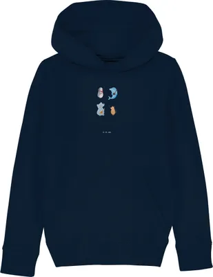 Produktbild von Mr. & Mrs. Panda Kinderpulli Big Band 5-6 Jahre (110/116) - French Navy - Geschenk, Sweater, Hund, Pullover, Elefant, Gitarre, Kinderbekleidung, Kapuzenpulli, Triangel