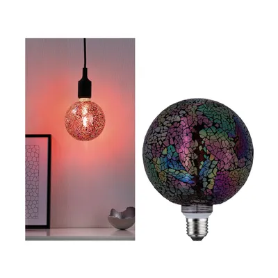 Produktbild von Paulmann LED Leuchtmittel Globe G125 Miracle Mosaic Rot 5W = 40W E27 470lm warmweiß 2700K dimmbar