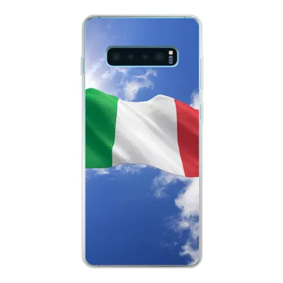 Produktbild von MuchoWow® Handyhülle Schutzhülle Hülle für Samsung Galaxy S10 Lite Die Flagge Italiens weht am Himmel Silikon Softcase Handy Hülle - Schutz
