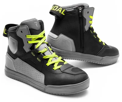 Produktbild von Rebelhorn Vandal 2 Motorrad Schuhe, grau/gelb, 46