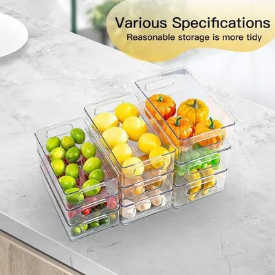 Produktbild von Küchenschrankorganizer, Set, für Vorratskammer, Snacks, Dosen, Küche, HOCHWERTIGE MATERIALQUALITÄT, Set von 6