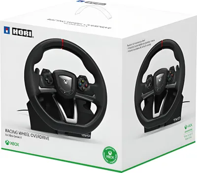 Produktbild von Hori Racing Wheel Overdrive, Steuerrad, Xbox Series S, Xbox Series X, D-Pad, 270°, Kabelgebunden, Schwarz, Silber