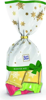 Produktbild von Ritter Sport Bunter Mix Beutel Bunte Schokoladen Mischung 89g