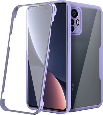 Image de Etui Xiaomi 12 Pro, protection complète à 360° avec protecteur d'écran intégré pour Xiaomi 12 Pro Violet