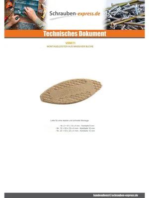 Produktbild von Flachdübel Holz 53x23x4 Nummer 20