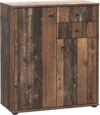 Obrázek produktu pro Kommode >Tembi< in Old Wood Vintage - 73,7x85,5x34,8cm (BxHxT)