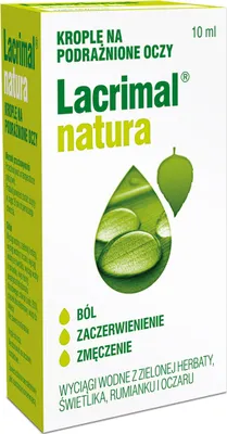 Obrázok produktu pre Očné kvapky Natura, upokojujúce podráždené oči, 10ml