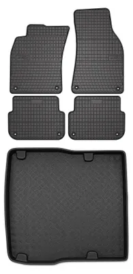 Immagine prodotto di Tappetini gomma SolidPRO + bagagliaio per Audi A6 C6 2004-2006 5 pezzi