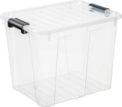 Zdjęcie produktu dla plast team 22420800 plast team pojemnik do przechowywania HOME BOX, 40 litrów, przezroczysty