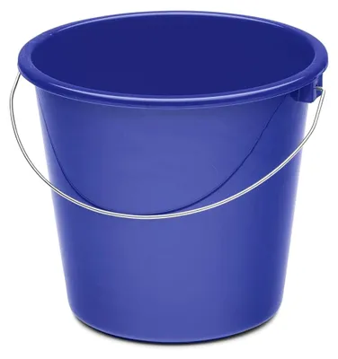 Produktbild von Kunststoffeimer, blau, 5 l (Eimer Plastikeimer Haushaltseimer Plasteeimer Putzeimer Wirtschaftseimer)