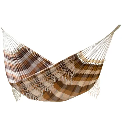 Produktbild von Doppelhängematte Hängematte Baumwolle Vivere BRAZ3 Brasilienstyle Brazilwood