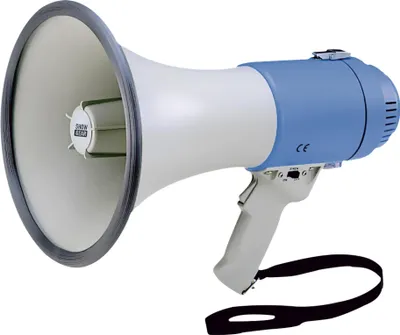 Produktbild von Showgear MF25F Handmegaphon mit 25 Watt - blau/weiß