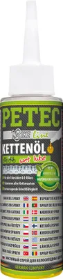 Produktbild von Petec Kettenspray Kettenöl Tropfflasche für Fahrrad & Motorrad 100ml 70560