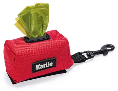 Produktbild von Karlie Kotbeutelspender - Hund - Nylon - Rot - 7,5x3,5x4 cm