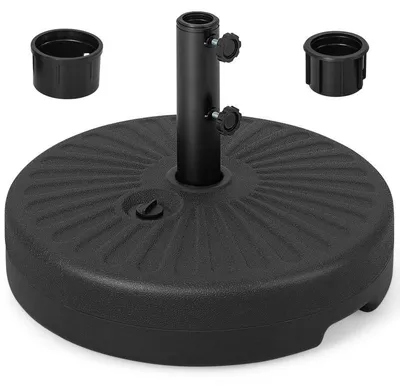Zdjęcie produktu dla Okrągły stojak na parasol z możliwością napełnienia NP10666BK, 50 cm, czarny – A