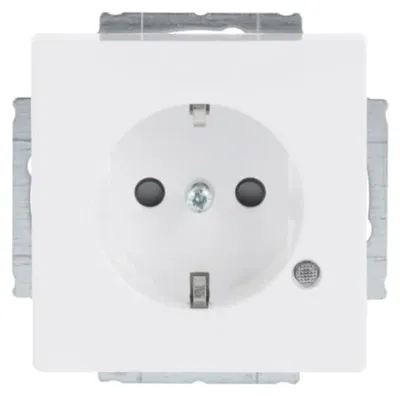 Zdjęcie produktu dla Busch-Jaeger 2013-0-5286, CEE 7/3, 2P+E, Biały, 250 V, 16 A, 71 mm
