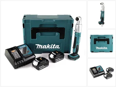 Image de Makita DTL 061 RGJ Meuleuse à chocs angulaire sans fil 18V 1/4" 60Nm + 2x Batteries 6.0Ah + Chargeur + Makpac