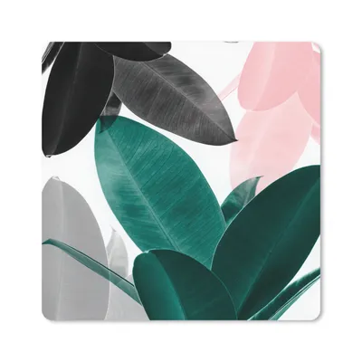 Produktbild von MuchoWow® Mauspad Mousepad Pflanzen - Grün - Natur - Blätter 30x30 cm - Mousepads - Maus Mat - Pad - Mausunterlage - Gaming