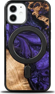 Produktbild von Bewood Unique Case für iPhone 12 Mini - Violett mit MagSafe