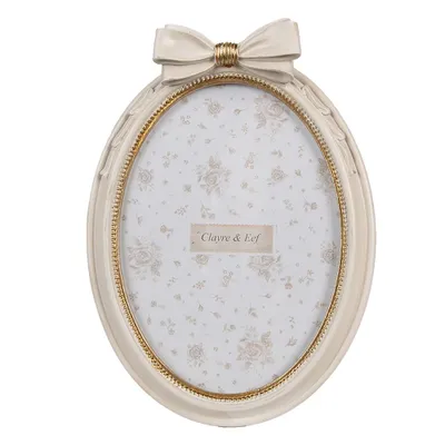 Produktbild von Clayre & Eef Bilderrahmen 13x18 cm Beige Kunststoff