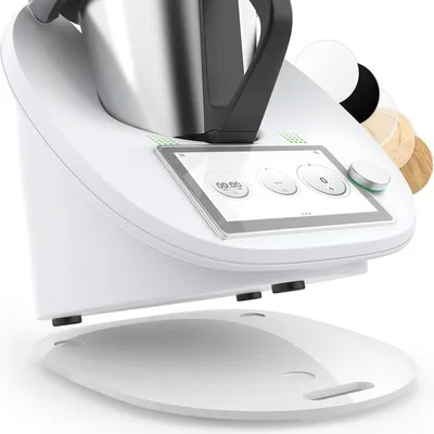 Produktbild von Gleitbrett fš¹r Thermomix TM6 TM5 Gleiter mš¹heloses Verschieben Rollbrett aus Acryl - Wei?