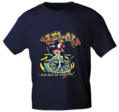 Produktbild von T-SHIRT uni mit Aufdruck - Helau - 09529 - Gr. S-2XL Größe - L