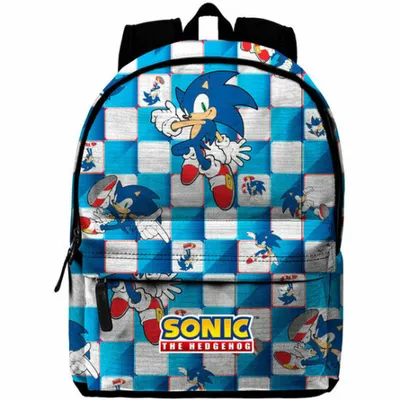 Imagen del producto de Mochila Karactermania Sonic The Hedgehog, color azul, 41 cm, calidad premium