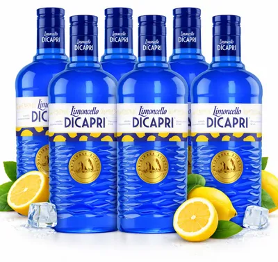 Produktbild von Limoncello Limoncello Di Capri Crema 6 x 0,5L – italienischer Zitronen-Cremelikör mit 19% Vol.- [Enthält Sulfite]