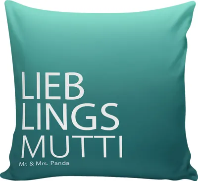 Produktbild von Mr. & Mrs. Panda Couchkissen Mutti - Aquarellblau - Geschenk, Beste, Sofa Kissen, Geschenkidee, Muttertag, Sofakissen, Spruch, bedruckt, Ma, Dekokissen, Mama, Zierkissen