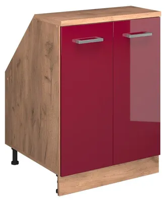 Immagine prodotto di Mobile sottotetto Vicco Rion Rosso lucido 60 x 81.6 cm con 2 porte, carcassa 60 cm profondità, Model 60390