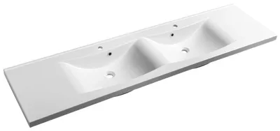 Immagine prodotto di Sapho Lucia - Lavabo doppio 1800x480 mm, con 2 fori per rubinetteria, bianco 50184
