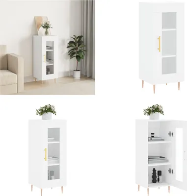 Obrázok produktu pre vidaXL Príborník biely 34,5x34x90 cm Materiál na báze dreva - Príborník - Príborníky - Skriňa - Úložná skriňa