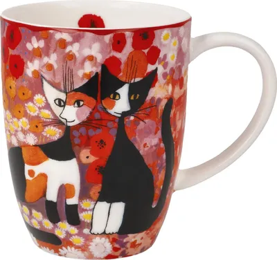 Image de Tasse d'artiste « Prairie fleurie colorée » - Rosina Wachtmeister