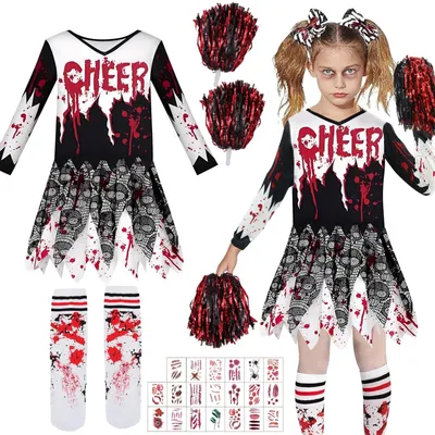 Image de Costume de cheerleader pour enfants, avec accessoires