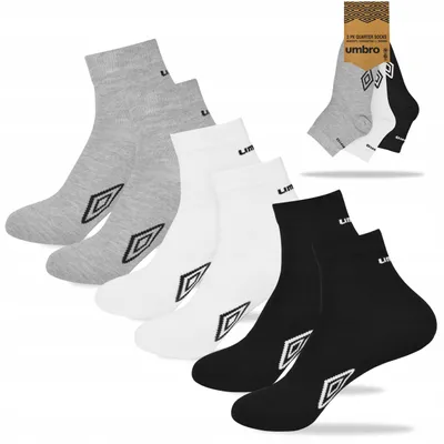 Obrázok produktu pre UMBRO Športové členkové ponožky Quarter, 3 páry, veľkosť 39-42