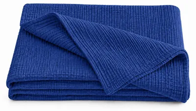 Produktbild von Heimtexland Musselin Sommerdecke kuschelweich atmungsaktiv Typ931 Royalblau