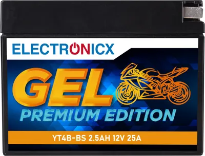 Immagine prodotto di Electronicx Moto Edition GEL Batteria 2,3Ah 12V ▶ Batteria Moto Scooter Quad Starterbatteria - senza manutenzione ermetica esente da perdite