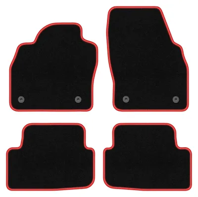 Imagen del producto de Alfombrillas de moqueta para Audi A1 II (GB) 2018- (hatchback) – juego de 4 piezas, /rojo, a medida – Wielganizator CARLUX