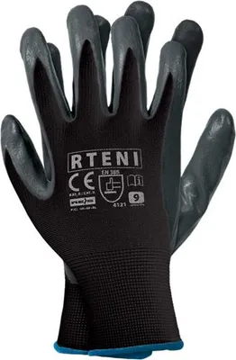 Immagine prodotto di Guanti da lavoro con rivestimento in nitrile nero 9