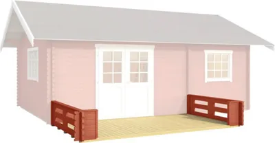 Produktbild von Terrasse Outdoor Life Caroline 365 x 200 cm schwedenrot