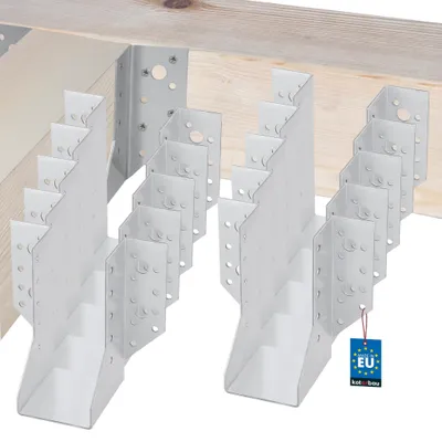 Balkenträger Typ A 60 mm, 10 Stück, verzinkt, für Holzbalken