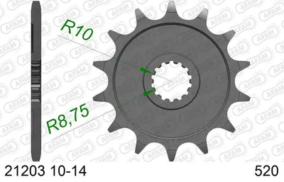 Produktbild von AFAM vorne 21203-13 Kettenritzel