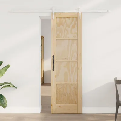 Produktbild von Möbel Schiebetür ORKDAL Natürlich und Weiß 61 x 198,5 cmHaustüren - Haustüren c6268