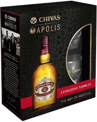 Produktbild von Chivas Regal 12 Years Old Blended Scotch Whisky 40% Vol. 0,7l mit Tumbler Glas