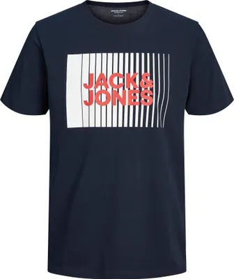 Image de T-shirt pour homme JJECORP Standard Fit 12233999 Navy Blazer, M